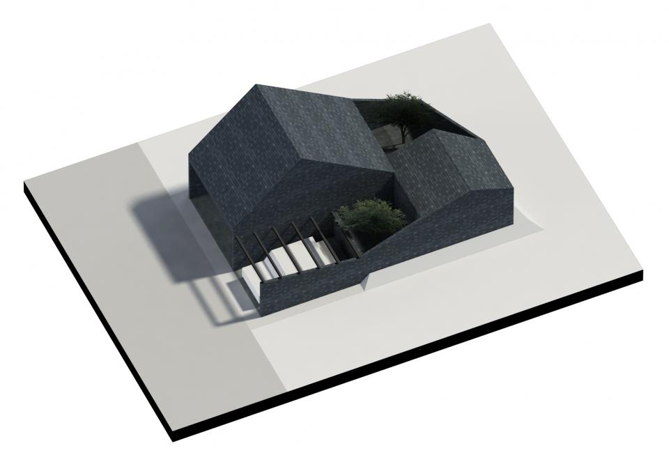 外部と内部が連続する壁を持つ住宅の写真6
